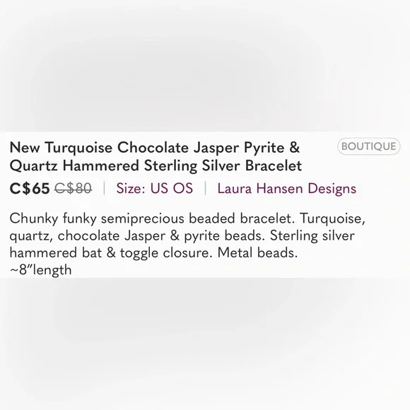 ✨ Elegant Turquoise and Silver Beaded Bracelet - Picture 5 of 5